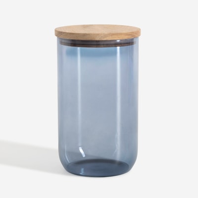 Pojemnik szklany z drewnianą pokrywką 1,8 l
