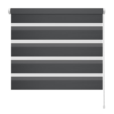 Roleta DZIEŃ NOC tytan 80x140 cm