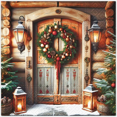 Serwetki świąteczne DOORWAY TO CHRISTMAS 20 szt.