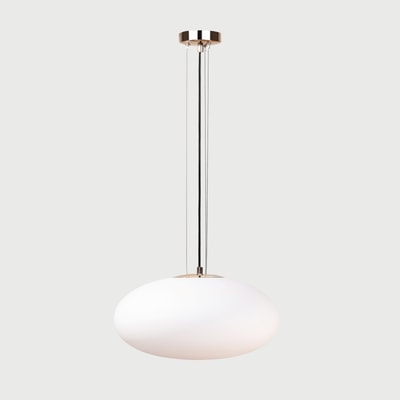 Lampa wisząca biało-złota UFO 40 cm