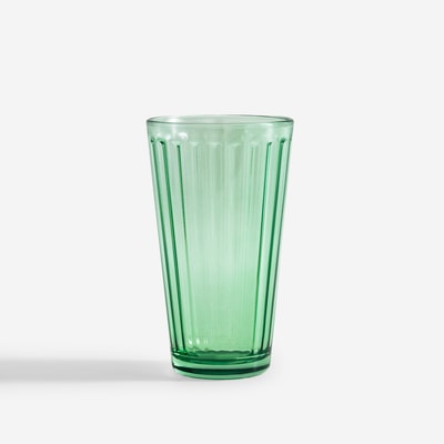 Szklanka ryflowana, zielona, 410 ml