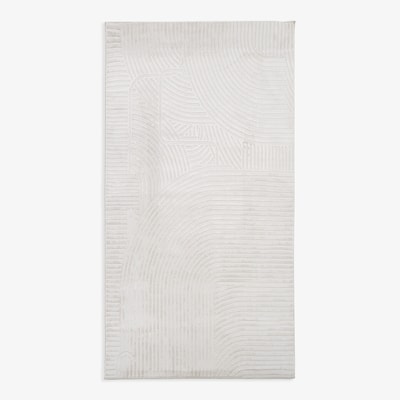 Dywan geometryczny kremowy MODICA 80x150 cm