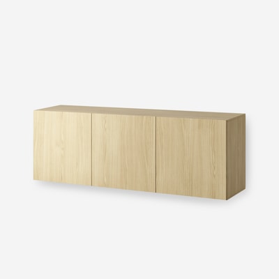 MULTI WALL szafka wisząca 3-drzwiowa dąb scandi
