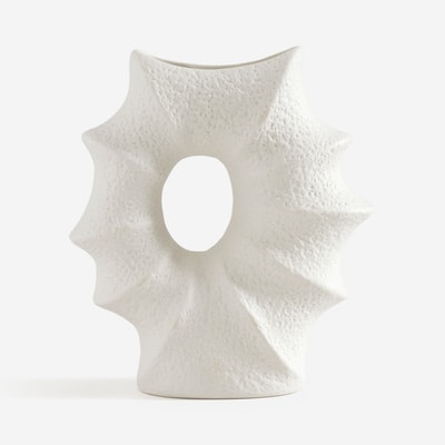 Wazon muszla biały 23,5 cm