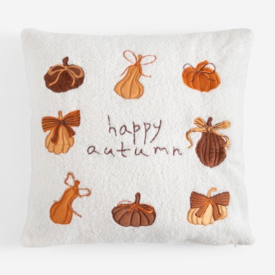 PUMPKY Poszewka dekoracyjna "HAPPY AUTUMN" 45x45 cm