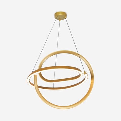 Lampa wisząca LED złota VELENNE 57,5 cm