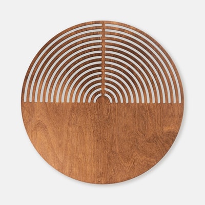 Kinkiet ciemne drewno brązowy LUNAR WOOD