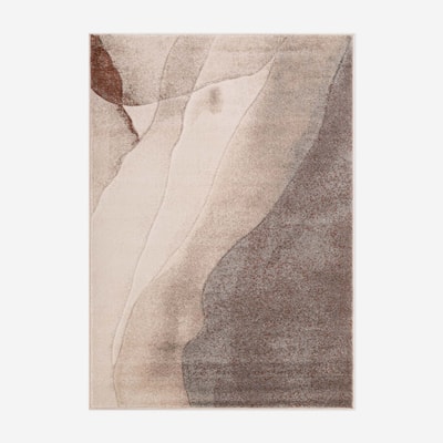 Dywan ze wzorem abstrakcyjnym kremowo-szary, 200x290 cm RAPHAEL