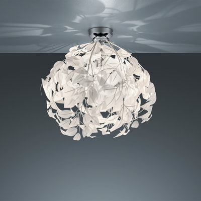 LEAVY lampa sufitowa biała chrom