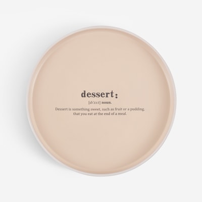 Talerz deserowy beżowy 19 cm MODULAR 