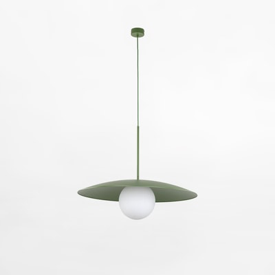 Lampa wisząca zielona SLATE PEAPOD GLASS
