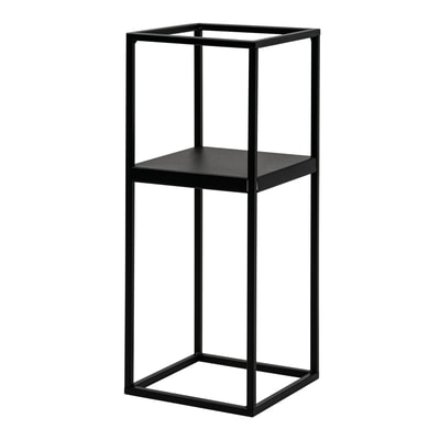 Kwietnik metalowy loftowy czarny LILLIE 47 cm