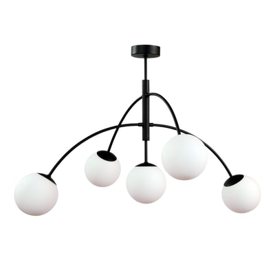 Lampa sufitowa kule czarna VOLTA 5
