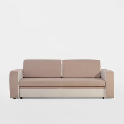 Sofa rozkładana beżowa NESSI