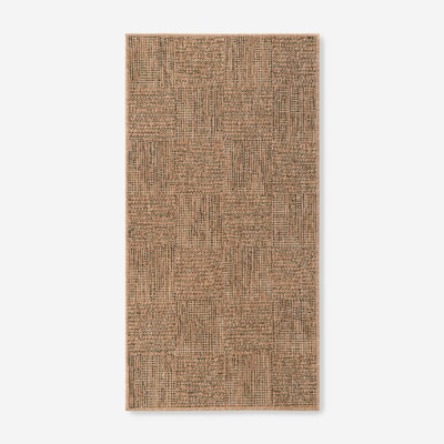 FLAT Dywan ze wzorem geometrycznym ciemnozielony 80x150 cm