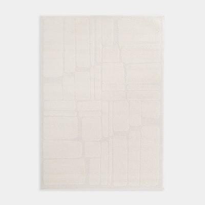Dywan w stylu nowoczesnym, kremowy, 120x170 cm PASSO 