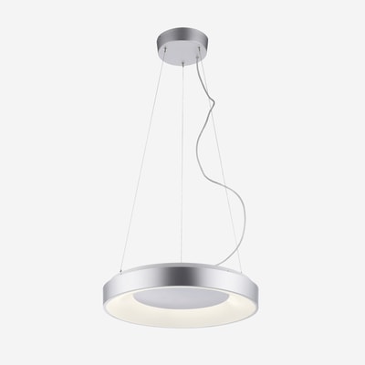 Lampa wisząca LED z pilotem srebrna KETO ANIKA