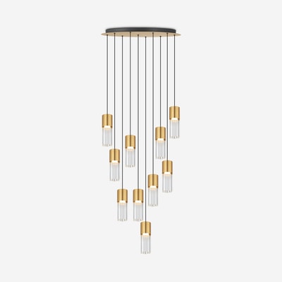 Lampa wisząca LED 50W złota IGGLY