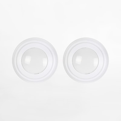 Zestaw 2 lampek LED RGB białych z pilotem