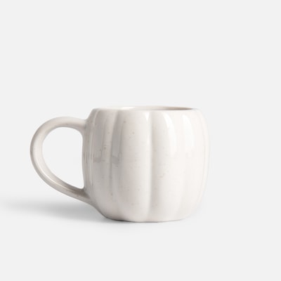 Kubek w kształcie dyni, biały, 400 ml