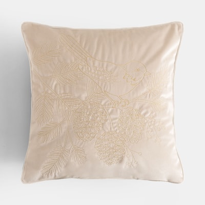 Poszewka dekoracyjna glamour krem 45x45 cm ERIN