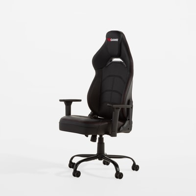 Fotel gamingowy z regulacją podłokietników, czarny FIREBIRD