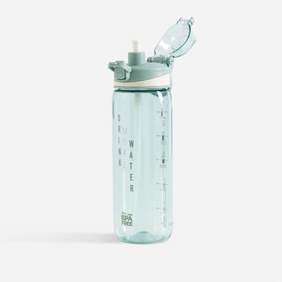 TRITAN butelka sportowa ze słomką zielona 630 ml