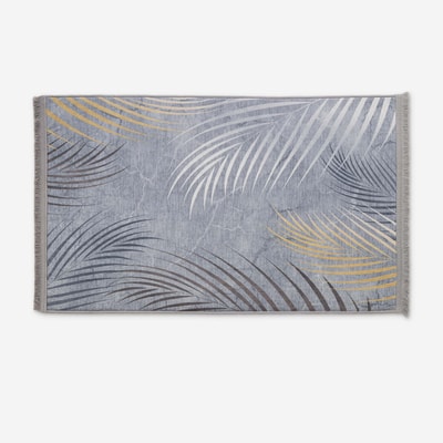 LAGUNA Dywanik w pióra szaro-beżowy 60x100 cm