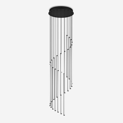 BAXTER lampa wisząca LED 70W czarna