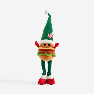  Dekoracja HAMBURGER SKRZAT świąteczny zielony 55 cm
