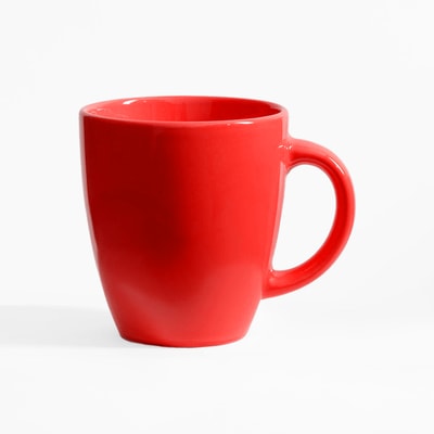 Kubek ceramiczny czerwony 310 ml