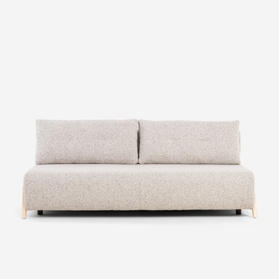 Sofa 3-osobowa rozkładana beżowa NOLA