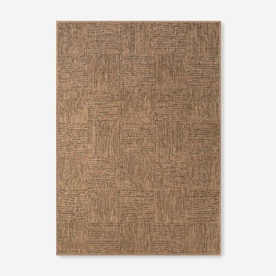FLAT Dywan ze wzorem geometrycznym ciemnozielony 120x170 cm