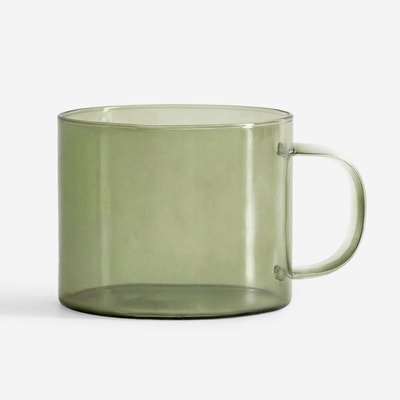 Kubek szklany zielony 500 ml