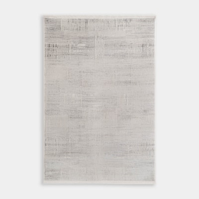 Dywan geometryczny, jasnoszary, 160x230 cm BERGAMO