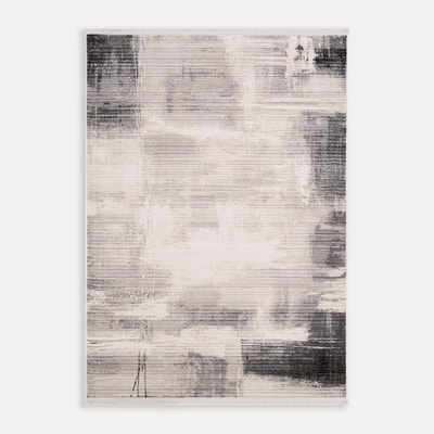 Dywan abstrakcyjny szaro-czarny, 160x230 cm BRISTOL