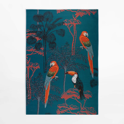 Dywan z papugami JUNGLE, 120x170 cm