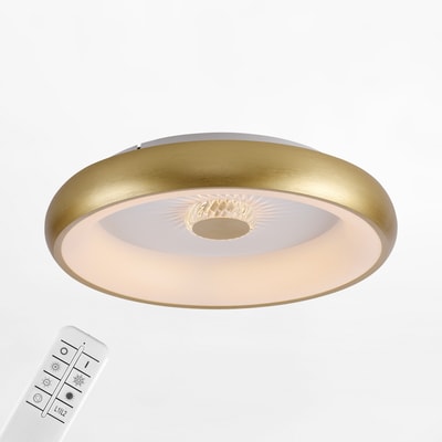 Plafon LED 29W złoty VERTIGO z pilotem fi 46,5 cm
