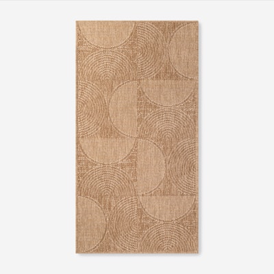 FLAT Dywan do przedpokoju beżowo-biały 80x150 cm