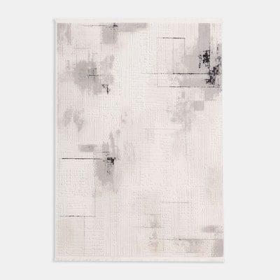 Dywan abstrakcyjny kremowo-beżowy 160x230 cm BRISTOL
