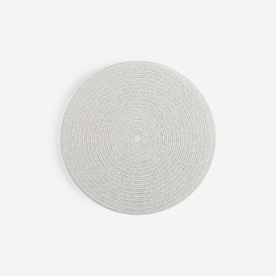 Podkładka lustrzana z brokatem srebrna 15 cm