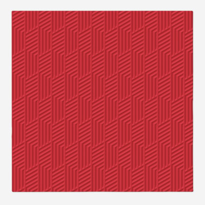 Serwetki czerwone geometryczny wzór 33x33 cm 20 szt. LUNCH
