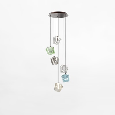 Lampa wisząca LED okrągła podstawa COLORE VI