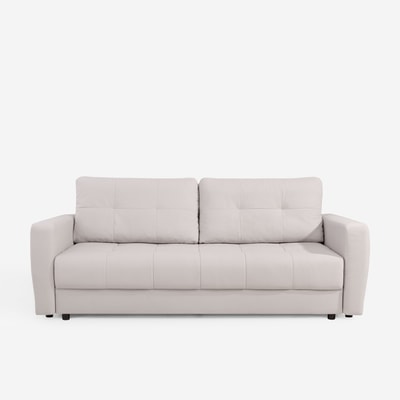 Sofa 3-osobowa rozkładana jasnoszara NIKA