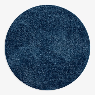 Dywan okrągły ciemnoniebieski CLEVER 130 cm