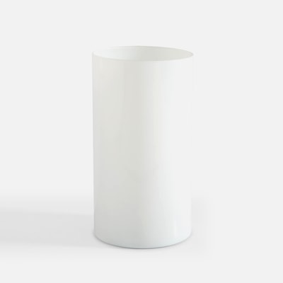 Wazon szklany biały LUCA 29 cm