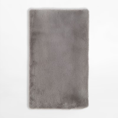 Dywan nowoczesny RABBIT srebrny, 60x100 cm