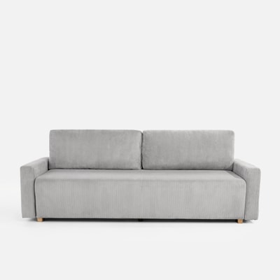 Sofa sztruksowa szara DIEGO