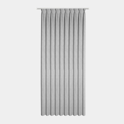 JULA Zasłona z taśmą flex srebrna 125x270 cm