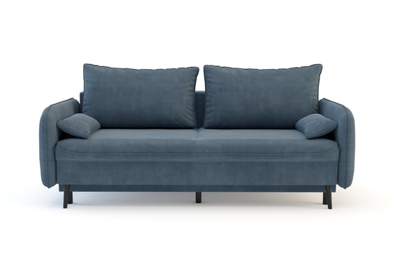 Sofa szara VAMOS nóżki czarne
